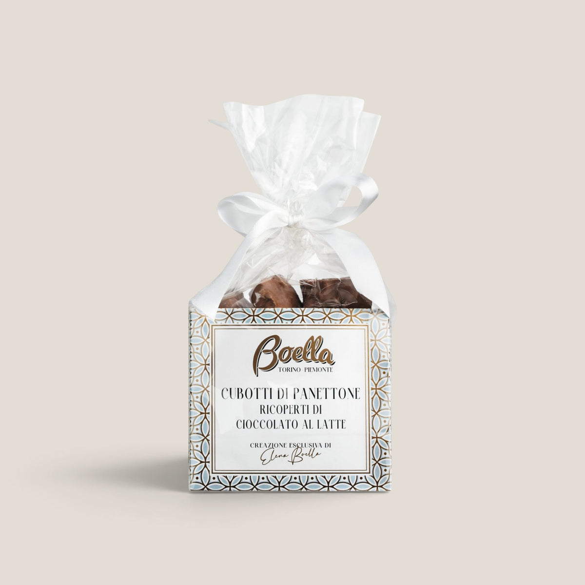 SPLENDIDO Panettonewürfel von Boella & Sorrisi in Vollmilchschokolade, Cubotti di panettone in der Tüte, 300 g