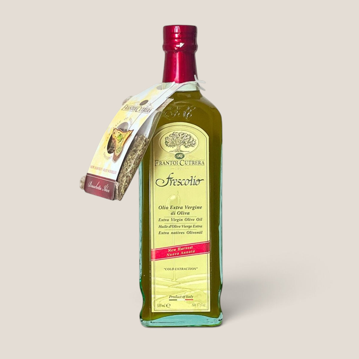 SPLENDIDO Frescolio Olio Novello von Frantoi Cutrera, ungefiltertes natives Olivenöl extra aus Sizilien, 500 ml
