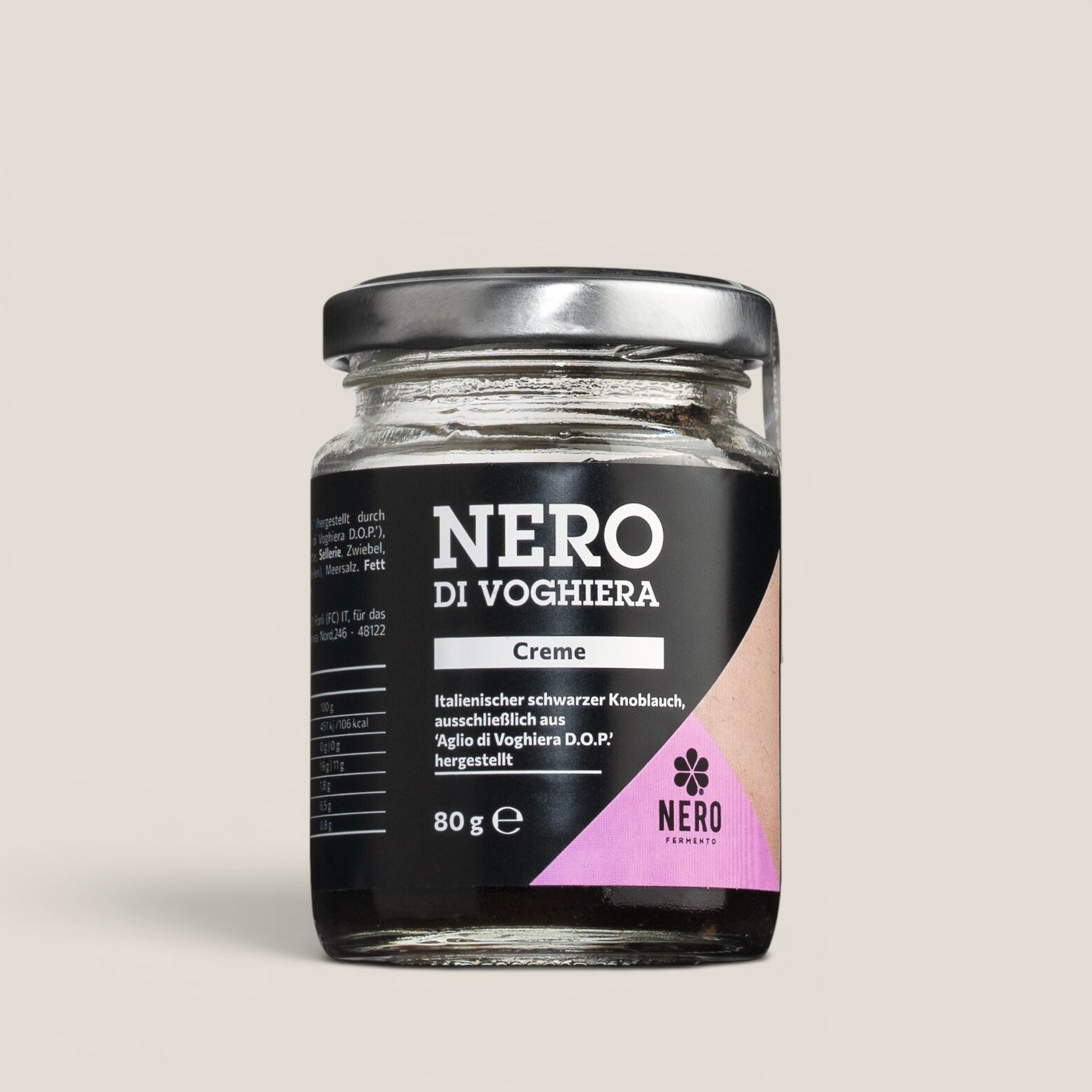 Paste aus fermentierten Knoblauch Nero di Voghiera