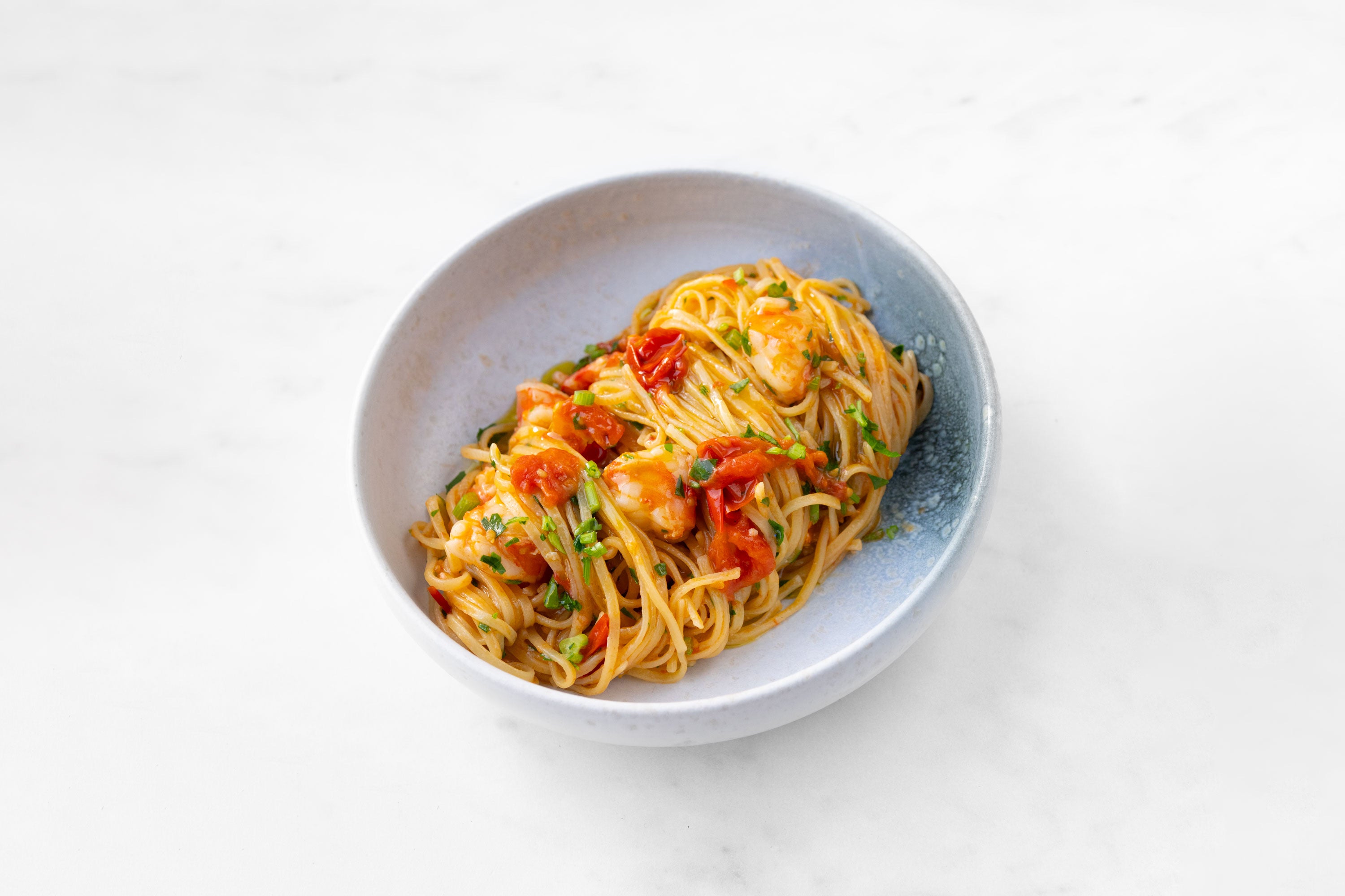 Pasta mit Garnelen