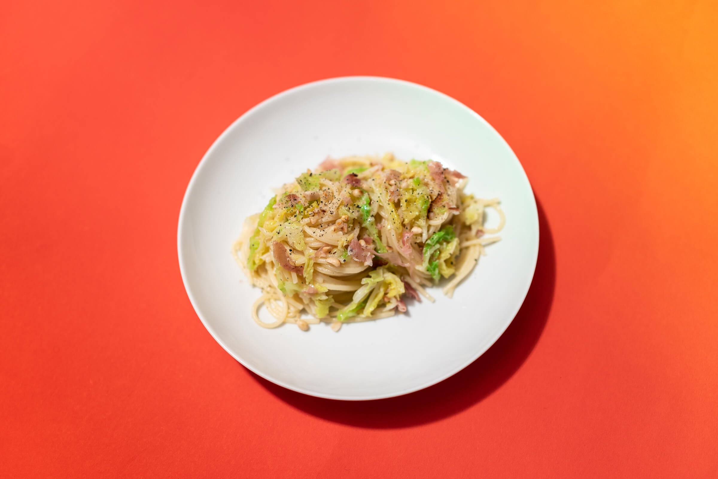 Pasta mit Wirsing und Südtiroler Speck