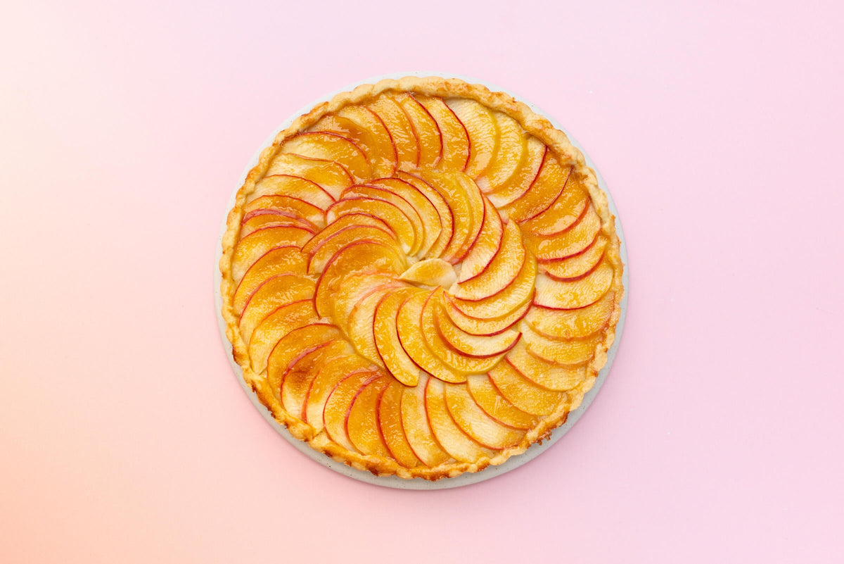 Eine Crostata mit Apfel